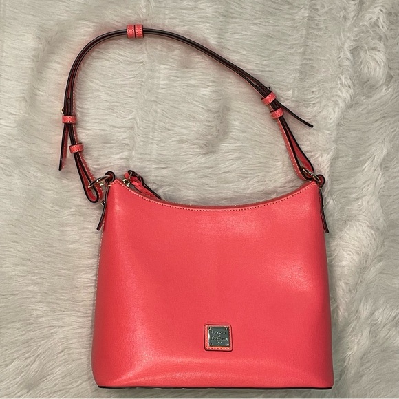 Dooney & Bourke 2 pc Saffiano Hobo & Wristlet - Picture 2 of 14